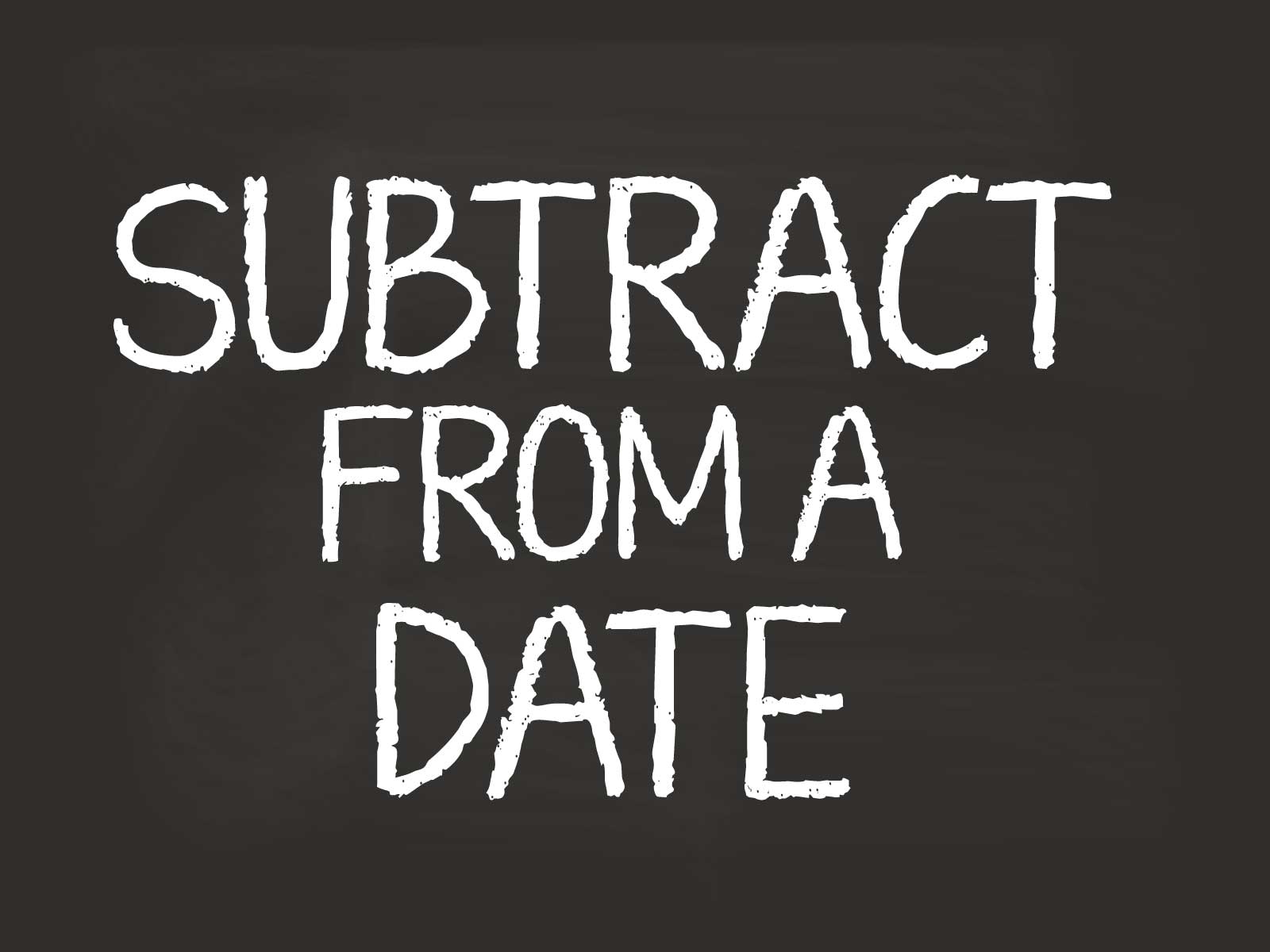 date calculator subtract