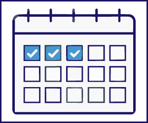 Visual calendar showing Texas discovery deadlines